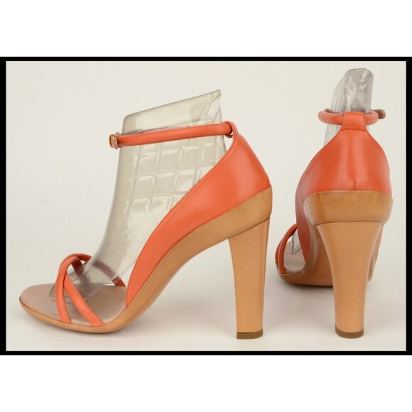 CHLOE SHOES STRAPPY SANDALS 'CALENDULA' LEATHER HIGH HEEL sz 41 US 10.5 - Picture 6 of 10